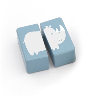 Shape block puzzle - wild animals